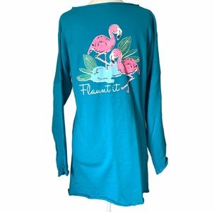 Crown & Ivy NWT Raw Edge Long Sweatshirt